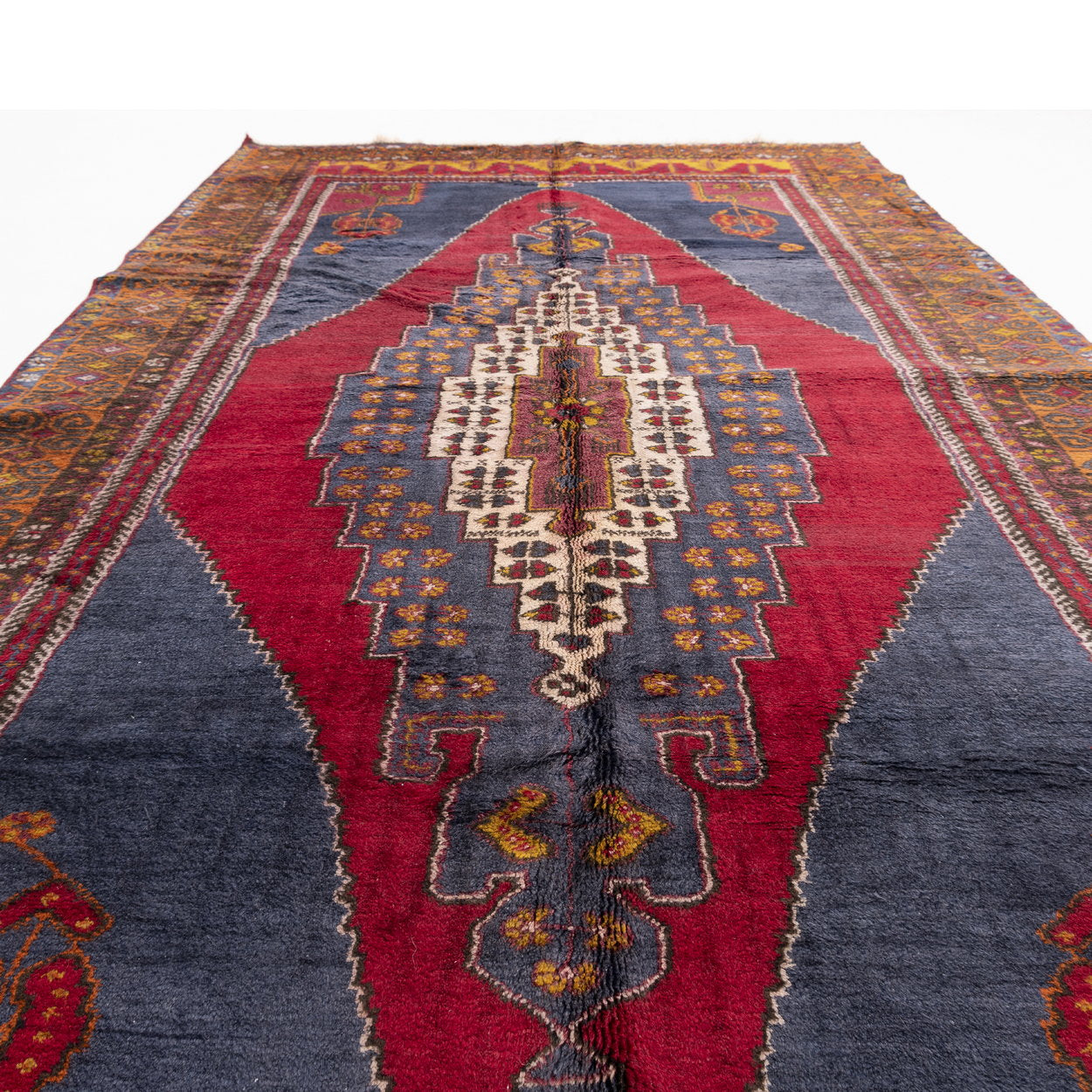 Oriental Rug Anatolian Hand Knotted Wool On Wool 159 X 313 Cm - 5' 3'' X 10' 4'' Burgundy C021 ER12