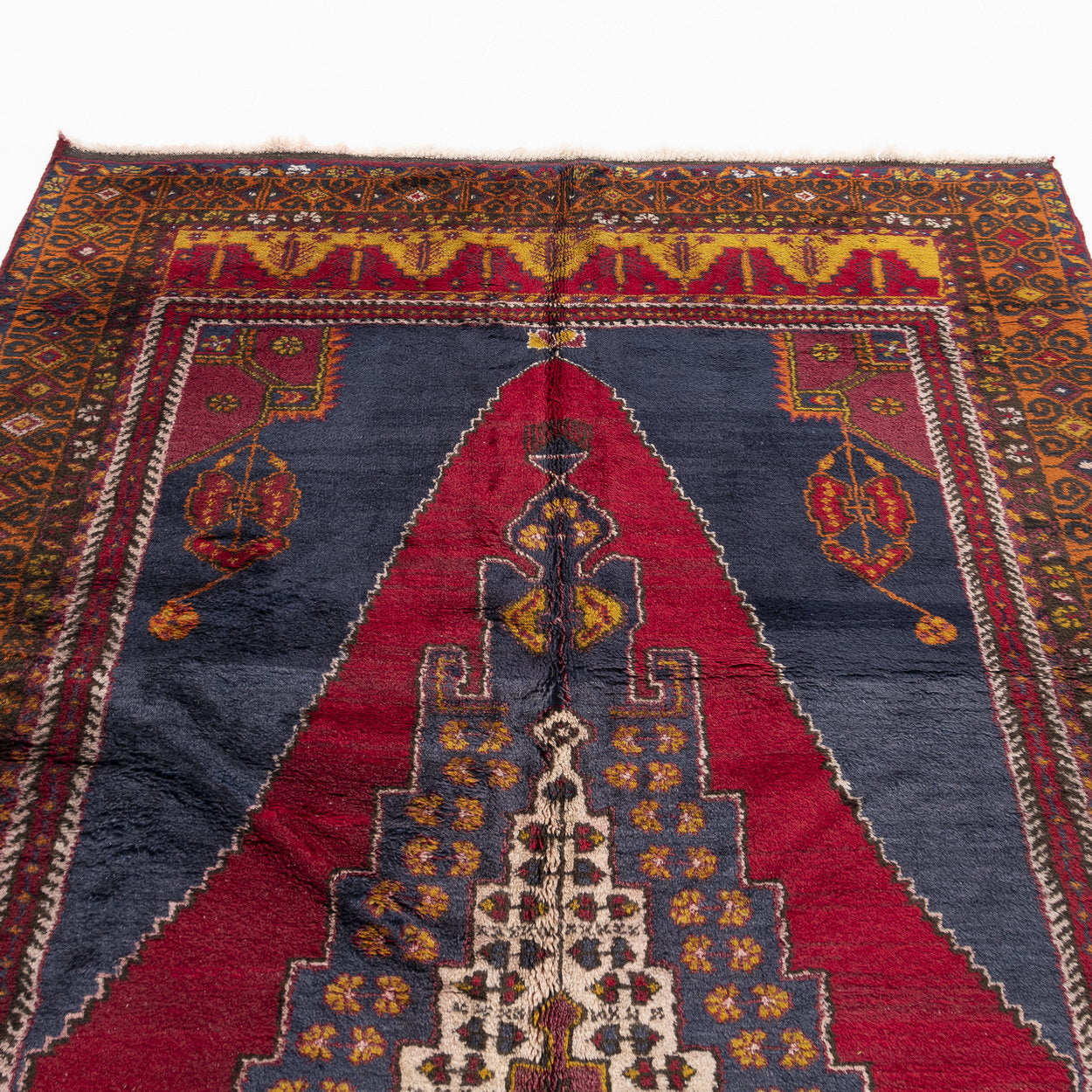 Oriental Rug Anatolian Hand Knotted Wool On Wool 159 X 313 Cm - 5' 3'' X 10' 4'' Burgundy C021 ER12