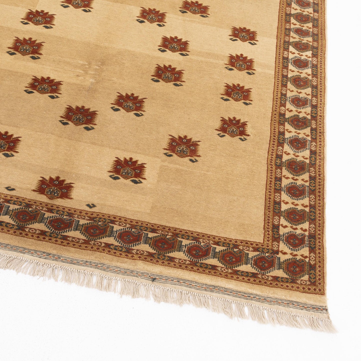 Oriental Rug Anatolian Hand Knotted Wool On Wool 162 X 246 Cm - 5' 4'' X 8' 1'' Sand C007 ER12