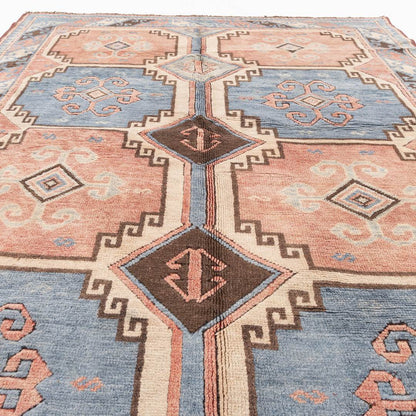 Oriental Rug Anatolian Hand Knotted Wool On Wool 164 X 226 Cm - 5' 5'' X 7' 5'' Light Blue C013 ER12