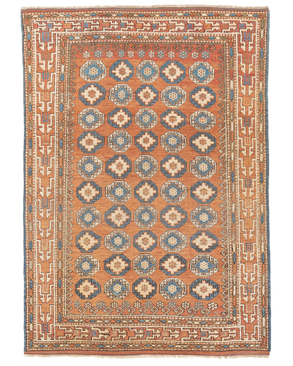 Oriental Rug Anatolian Hand Knotted Wool On Wool 164 X 232 Cm - 5' 5'' X 7' 8'' Orange C011 ER12