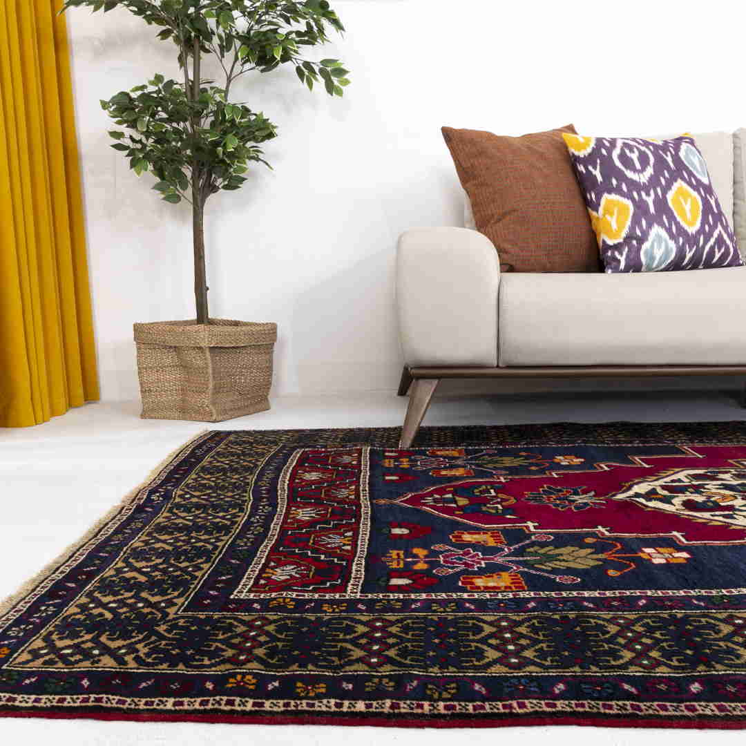 Oriental Rug Anatolian Hand Knotted Wool On Wool 165 X 326 Cm - 5' 5'' X 10' 9'' Burgundy C021 ER12