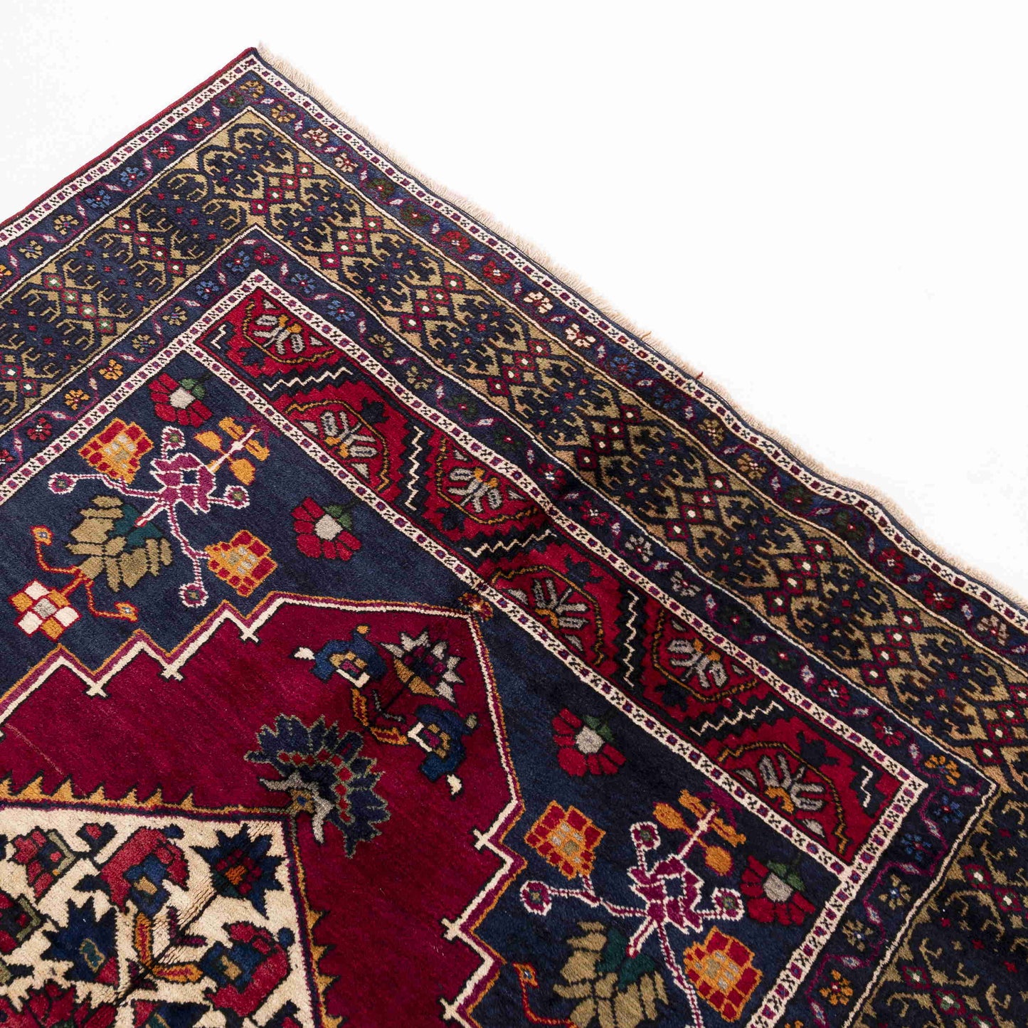 Oriental Rug Anatolian Hand Knotted Wool On Wool 165 X 326 Cm - 5' 5'' X 10' 9'' Burgundy C021 ER12