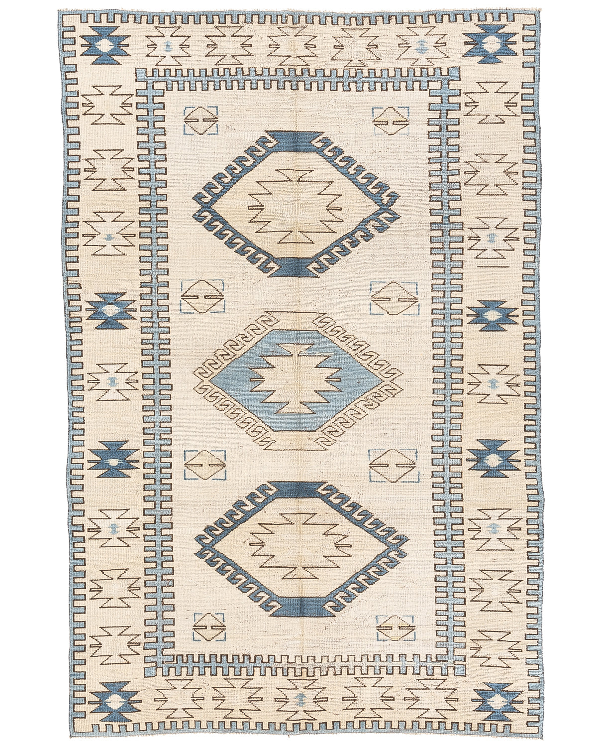 Oriental Rug Anatolian Hand Knotted Wool On Wool 172 X 265 Cm - 5' 8'' X 8' 9'' Sand C007 ER12