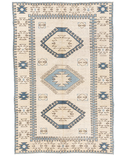 Oriental Rug Anatolian Hand Knotted Wool On Wool 172 X 265 Cm - 5' 8'' X 8' 9'' Sand C007 ER12