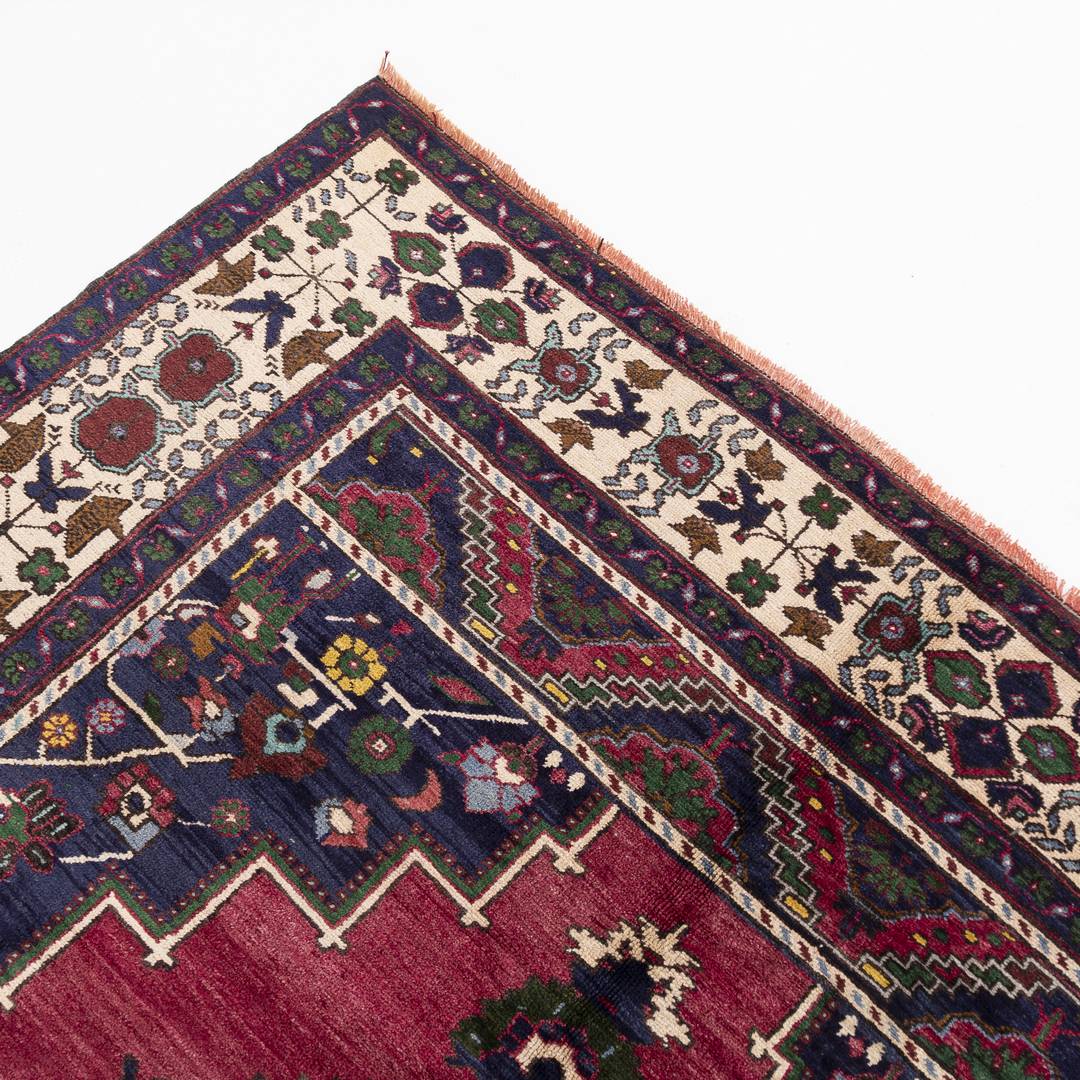 Oriental Rug Anatolian Hand Knotted Wool On Wool 172 X 275 Cm - 5' 8'' X 9' 1'' Navy Blue C012 ER12
