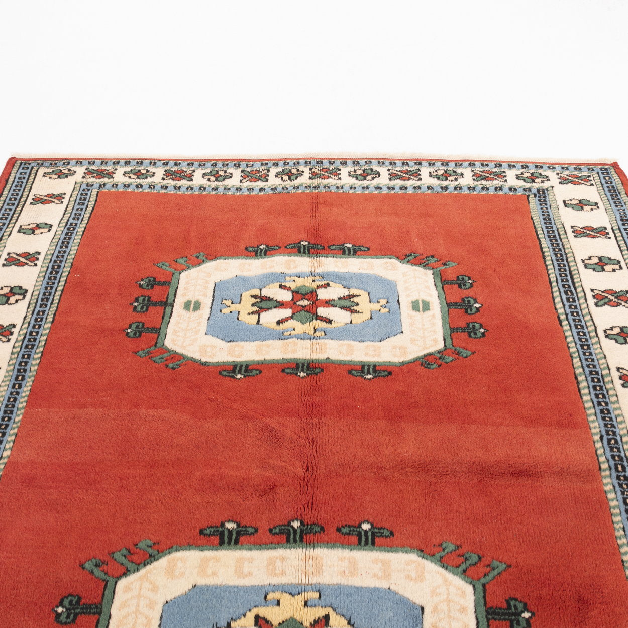 Oriental Rug Anatolian Hand Knotted Wool On Wool 172 X 286 Cm - 5' 8'' X 9' 5'' Red C014 ER12