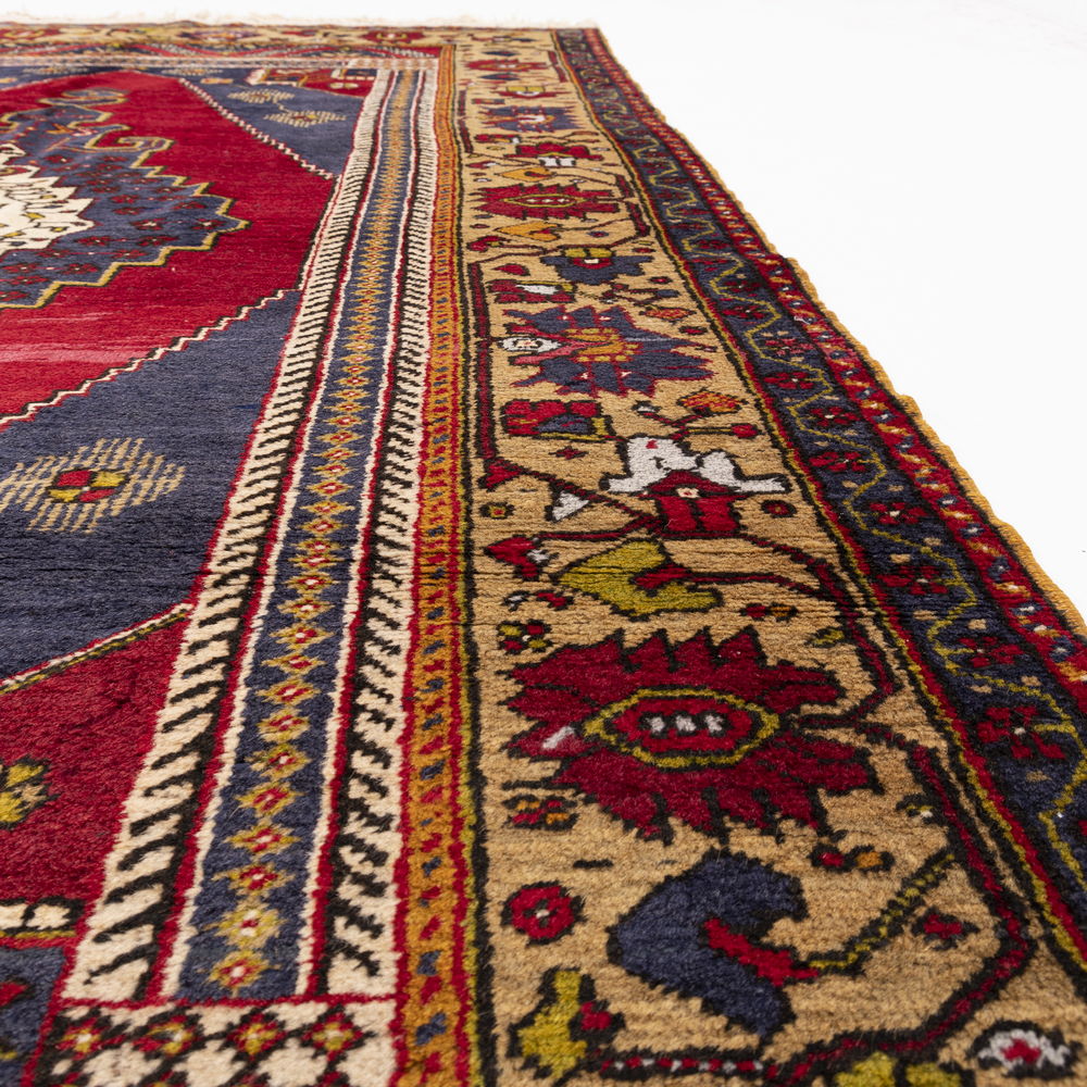 Oriental Rug Anatolian Hand Knotted Wool On Wool 172 X 292 Cm - 5' 8'' X 9' 7'' Red C014 ER12