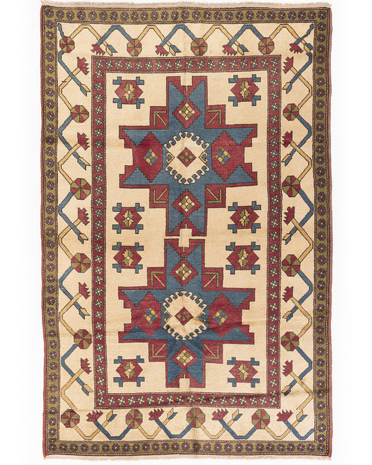 Oriental Rug Anatolian Hand Knotted Wool On Wool 173 X 271 Cm - 5' 9'' X 8' 11'' Navy Blue C012 ER12