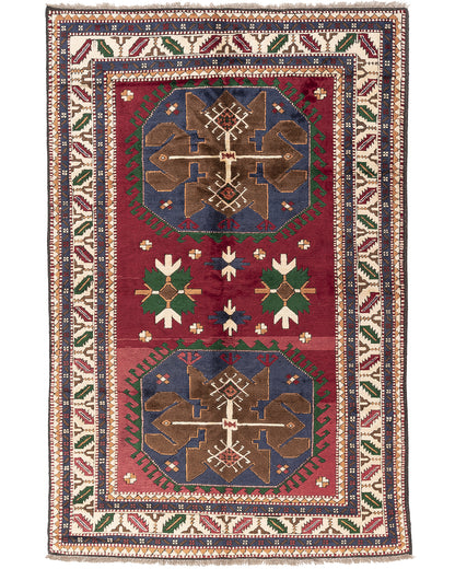 Oriental Rug Anatolian Hand Knotted Wool On Wool 180 X 280 Cm - 5' 11'' X 9' 3'' Red C014 ER12