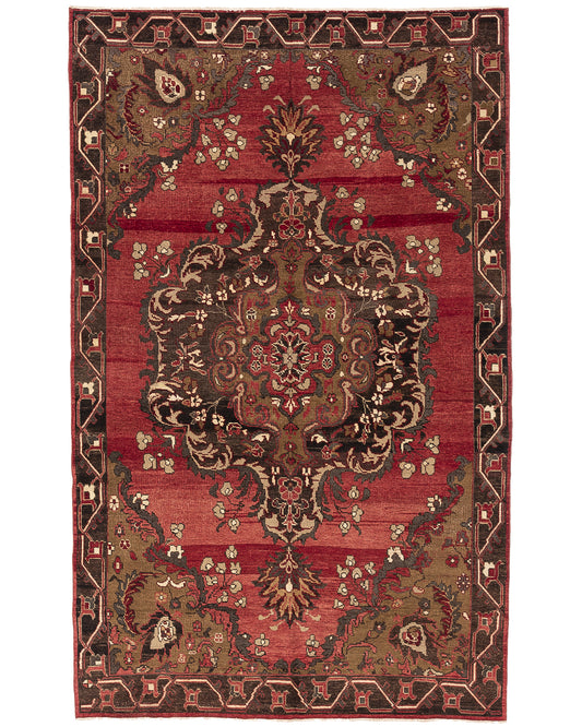 Oriental Rug Anatolian Hand Knotted Wool On Wool 180 X 290 Cm - 5' 11'' X 9' 7'' Brown C005 ER12