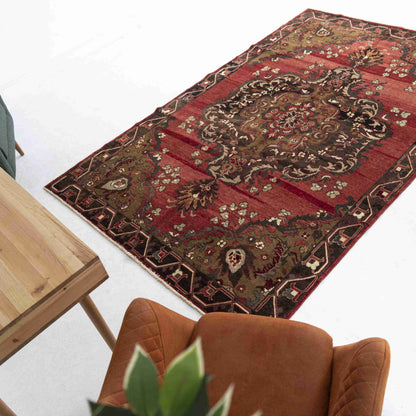 Oriental Rug Anatolian Hand Knotted Wool On Wool 180 X 290 Cm - 5' 11'' X 9' 7'' Brown C005 ER12