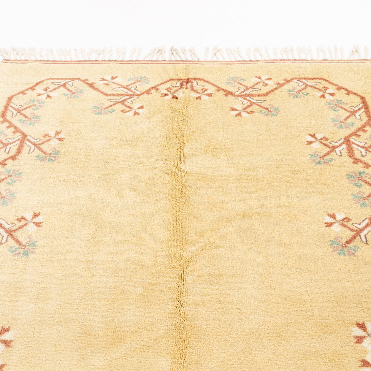 Oriental Rug Anatolian Hand Knotted Wool On Wool 185 X 277 Cm - 6' 1'' X 9' 2'' Sand C007 ER12