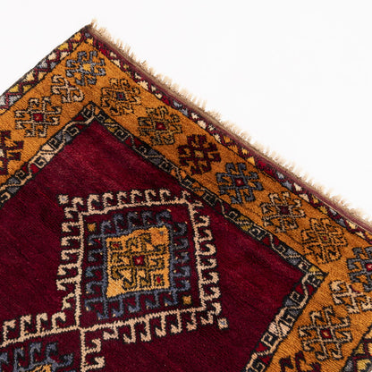 Oriental Rug Anatolian Hand Knotted Wool On Wool 192 X 218 Cm - 6' 4'' X 7' 2'' Burgundy C021 ER12