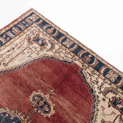 Oriental Rug Anatolian Hand Knotted Wool On Wool 195 X 290 Cm - 6' 5'' X 9' 7'' Red C014