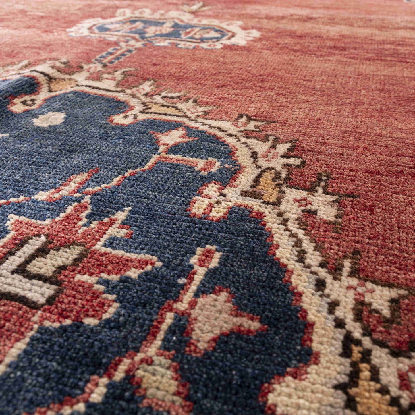 Oriental Rug Anatolian Hand Knotted Wool On Wool 195 X 290 Cm - 6' 5'' X 9' 7'' Red C014