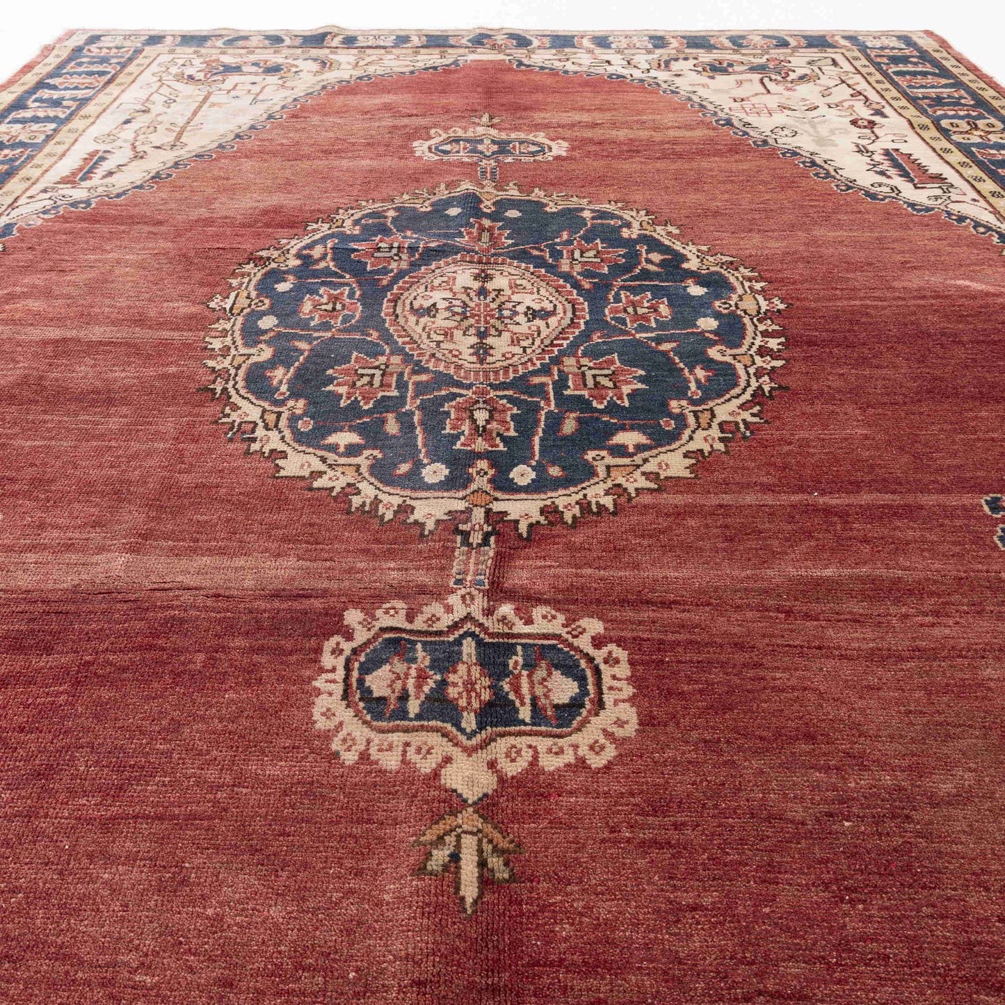 Oriental Rug Anatolian Hand Knotted Wool On Wool 195 X 290 Cm - 6' 5'' X 9' 7'' Red C014