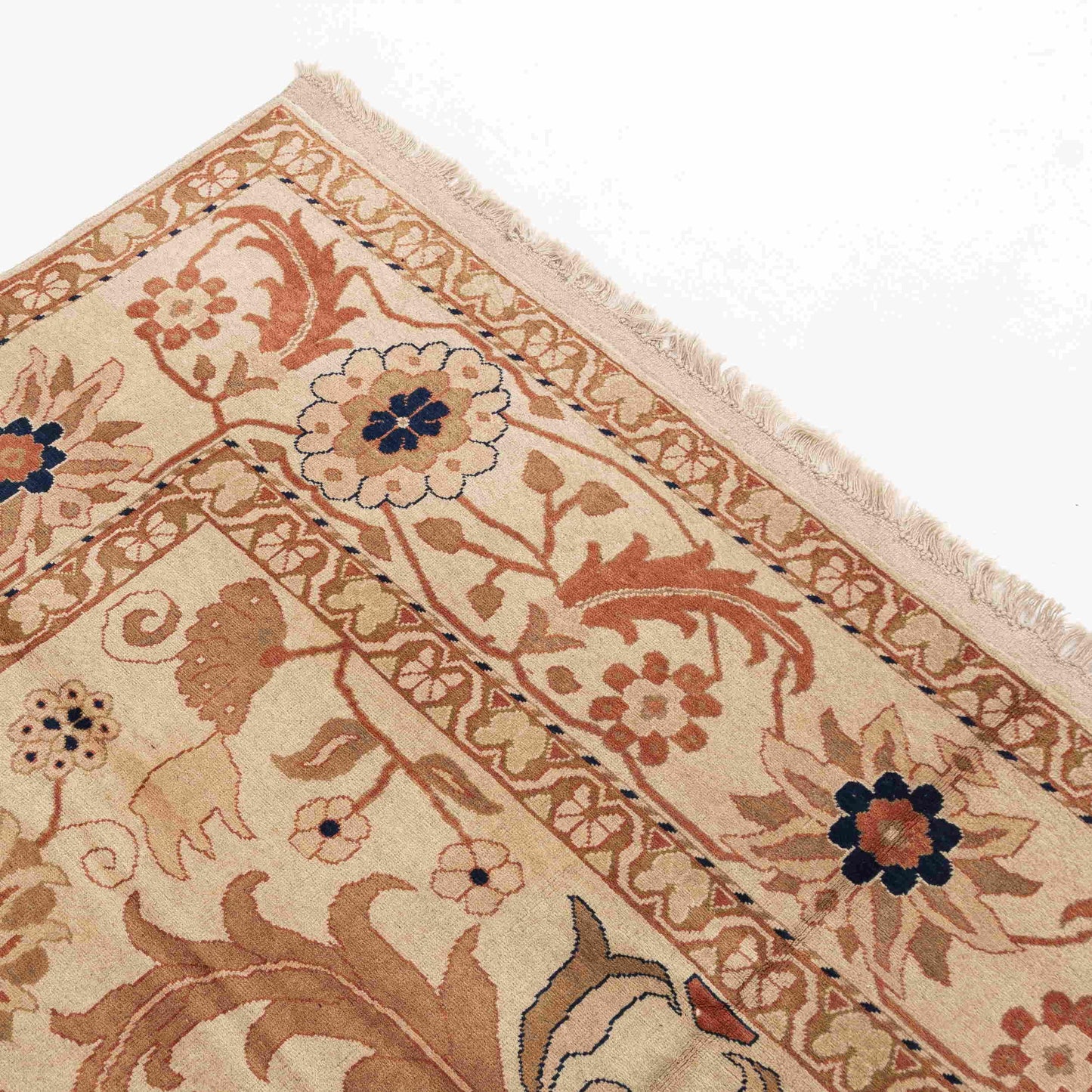 Oriental Rug Anatolian Hand Knotted Wool On Wool 200 X 320 Cm - 6' 7'' X 10' 6'' Sand C007 ER23