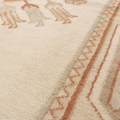 Oriental Rug Anatolian Hand Knotted Wool On Wool 201 X 290 Cm - 6' 8'' X 9' 7'' Sand C007 ER23