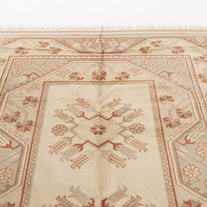 Oriental Rug Anatolian Hand Knotted Wool On Wool 201 X 290 Cm - 6' 8'' X 9' 7'' Sand C007 ER23