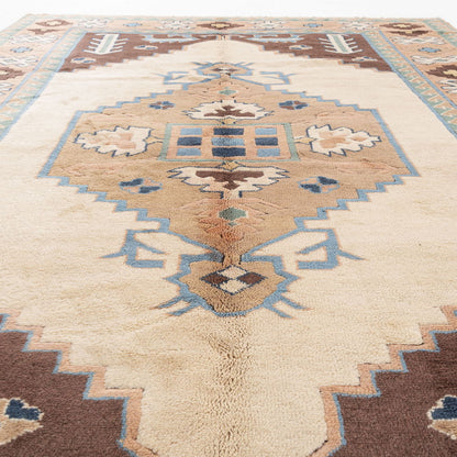 Oriental Rug Anatolian Hand Knotted Wool On Wool 212 X 275 Cm - 7' X 9' 1'' Brown C005 ER23