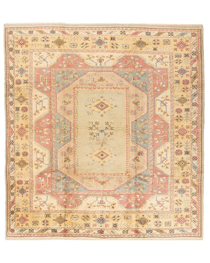 Oriental Rug Anatolian Hand Knotted Wool On Wool 305 X 324 Cm - 10' 1'' X 10' 8'' Sand C007 ER34