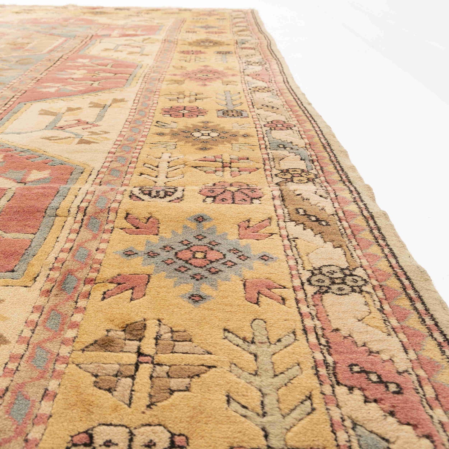 Oriental Rug Anatolian Hand Knotted Wool On Wool 305 X 324 Cm - 10' 1'' X 10' 8'' Sand C007 ER34