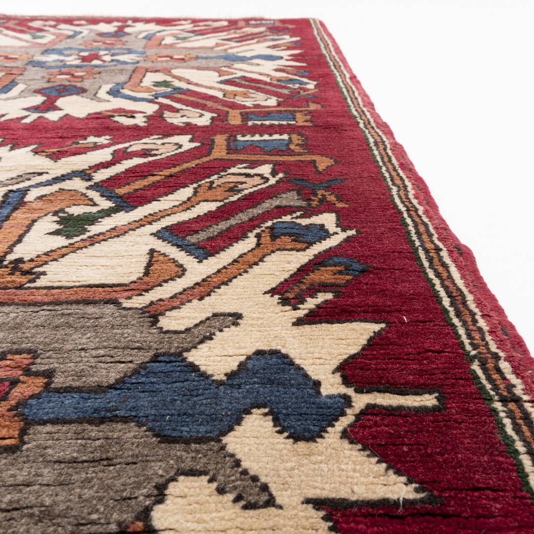 Oriental Rug Anatolian Hand Knotted Wool On Wool 91 X 175 Cm - 3' X 5' 9'' Burgundy C021 ER01