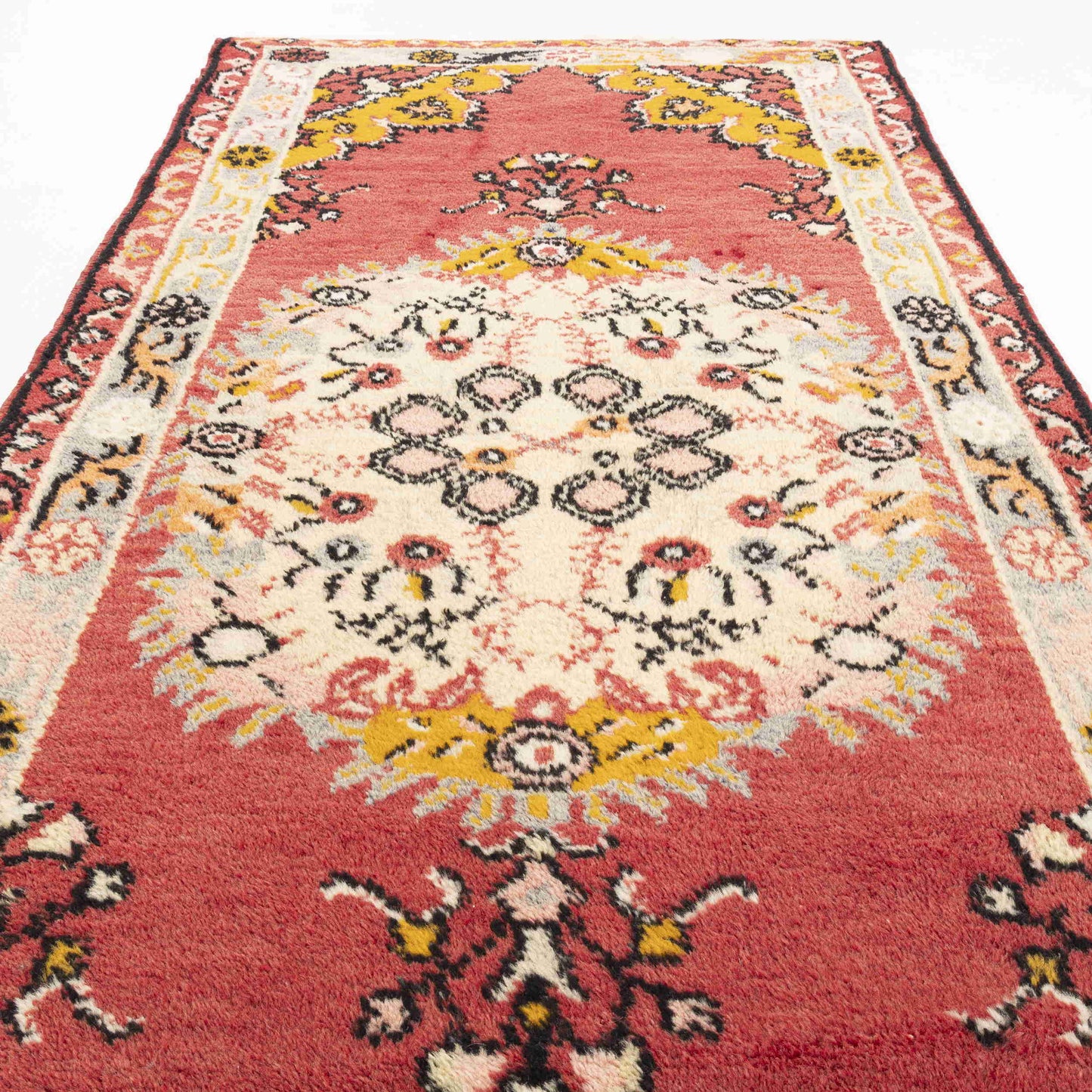 Oriental Rug Anatolian Hand Knotted Wool On Wool 91 X 189 Cm - 3' X 6' 3'' Red C014 ER01