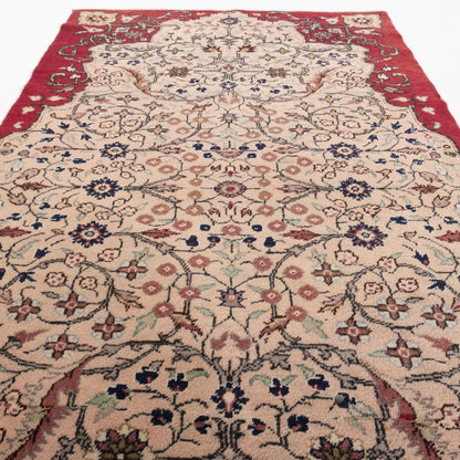 Oriental Rug Anatolian Handmade Wool On Cotton 103 X 184 Cm - 3' 5'' X 6' 1'' Red C014 ER01