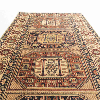 Oriental Rug Anatolian Handmade Wool On Cotton 103 X 190 Cm - 3' 5'' X 6' 3'' Stone C009 ER01