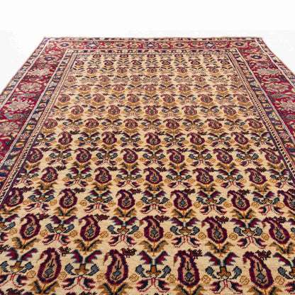 Oriental Rug Anatolian Handmade Wool On Cotton 116 X 167 Cm - 3' 10'' X 5' 6'' Burgundy C021 ER01