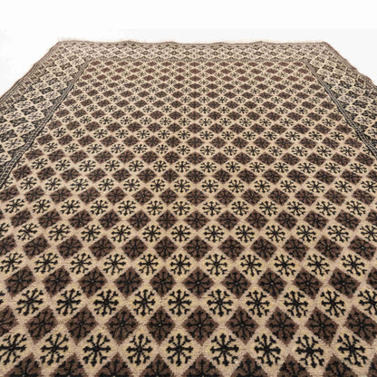 Oriental Rug Anatolian Handmade Wool On Cotton 143 X 223 Cm - 4' 9'' X 7' 4'' Brown C005 ER12