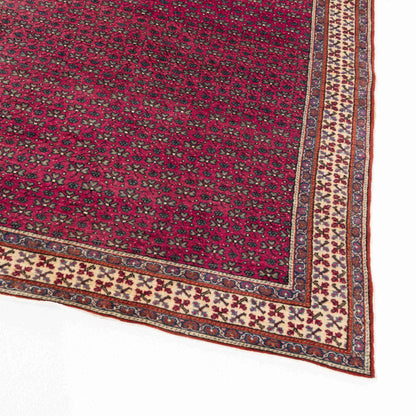 Oriental Rug Anatolian Handmade Wool On Cotton 146 X 218 Cm - 4' 10'' X 7' 2'' Red C014 ER12