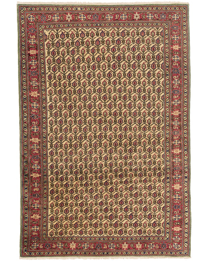 Oriental Rug Anatolian Handmade Wool On Cotton 151 X 211 Cm - 5' X 7' Stone C009 ER12