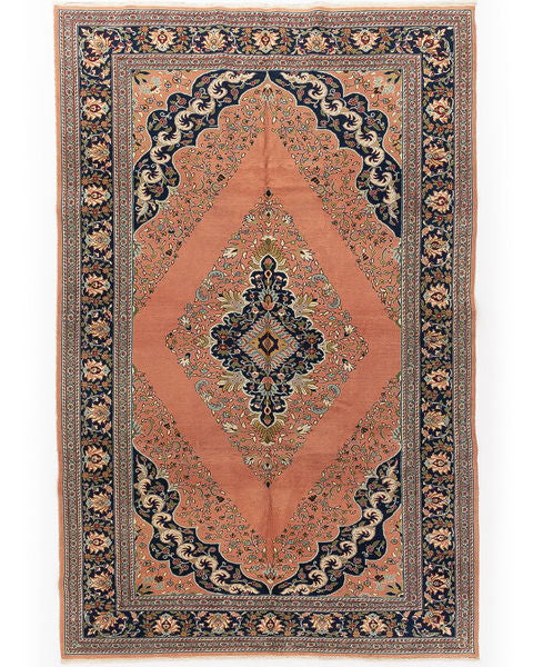 Oriental Rug Anatolian Handmade Wool On Cotton 190 X 297 Cm - 6' 3'' X 9' 9'' Pink C004 ER12