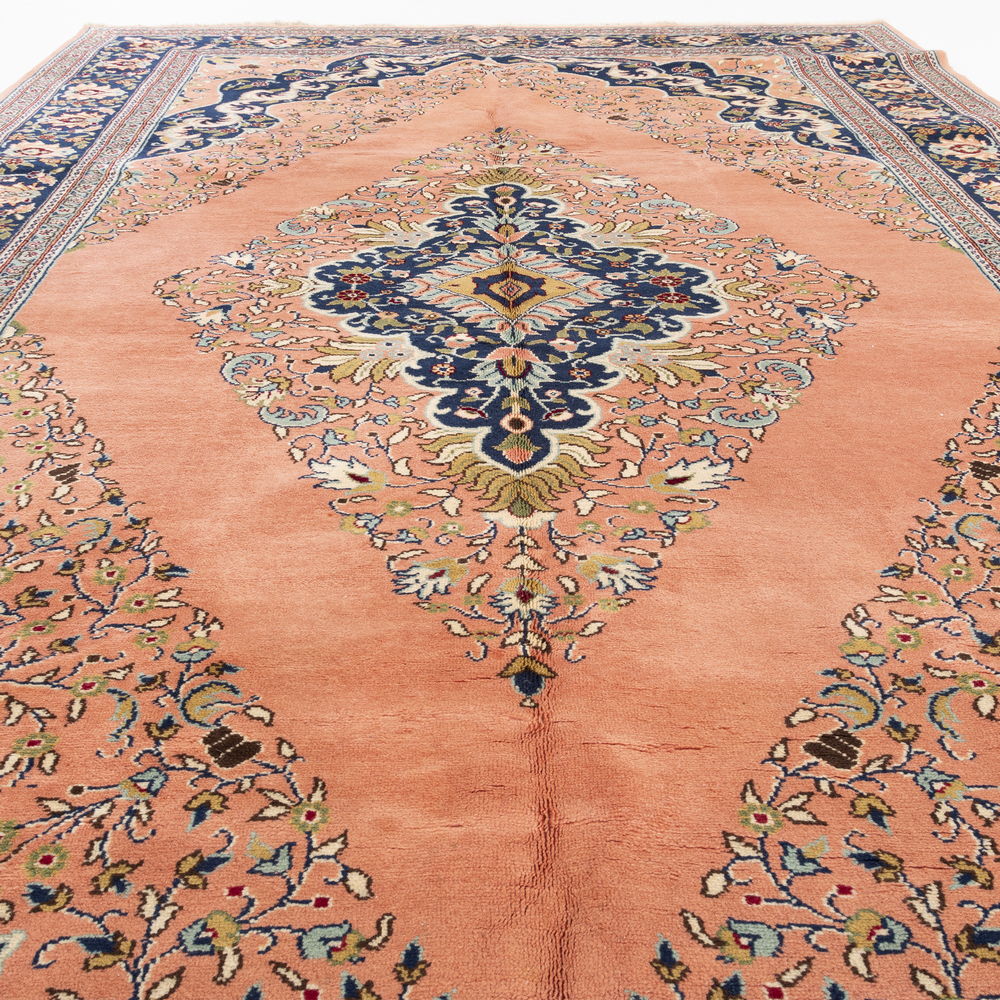 Oriental Rug Anatolian Handmade Wool On Cotton 190 X 297 Cm - 6' 3'' X 9' 9'' Pink C004 ER12