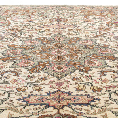 Oriental Rug Anatolian Handmade Wool On Cotton 194 X 286 Cm - 6' 5'' X 9' 5'' Green C001 ER12