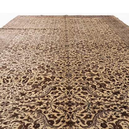 Oriental Rug Anatolian Handmade Wool On Cotton 195 X 296 Cm - 6' 5'' X 9' 9'' Stone C009 ER23