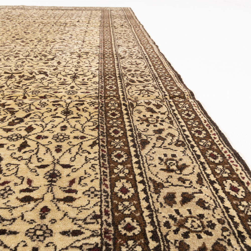 Oriental Rug Anatolian Handmade Wool On Cotton 196 X 283 Cm - 6' 6'' X 9' 4'' Stone C009 ER12