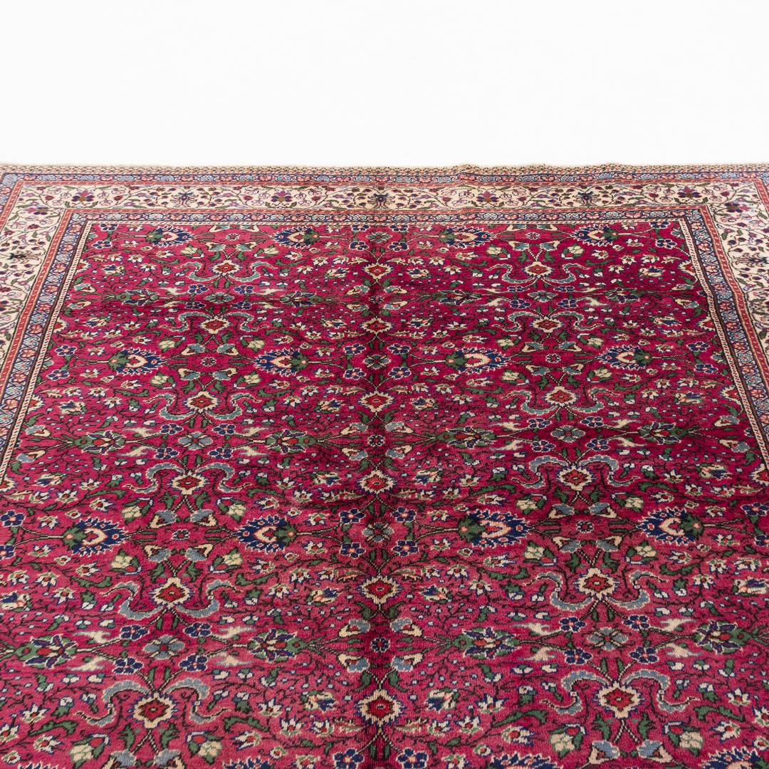 Oriental Rug Anatolian Handmade Wool On Cotton 198 X 288 Cm - 6' 6'' X 9' 6'' Purple C017 ER23