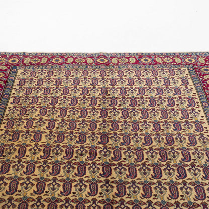 Oriental Rug Anatolian Handmade Wool On Cotton 198 X 290 Cm - 6' 6'' X 9' 7'' Burgundy C021 ER23