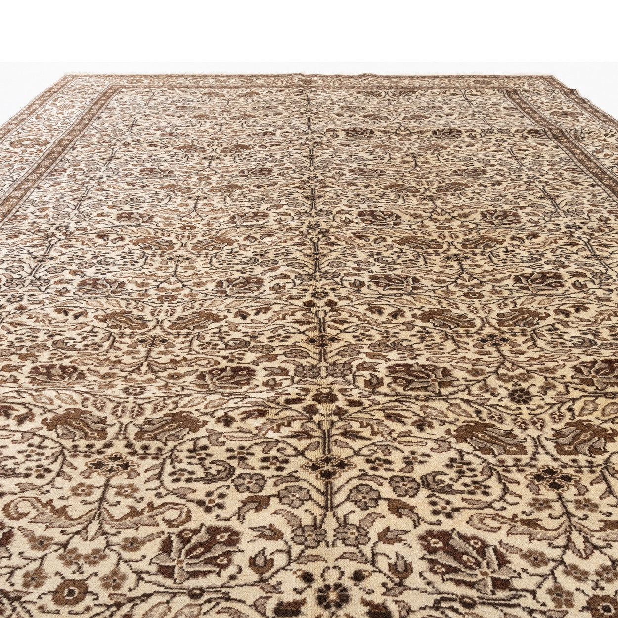 Oriental Rug Anatolian Handmade Wool On Cotton 200 X 289 Cm - 6' 7'' X 9' 6'' Stone C009 ER23