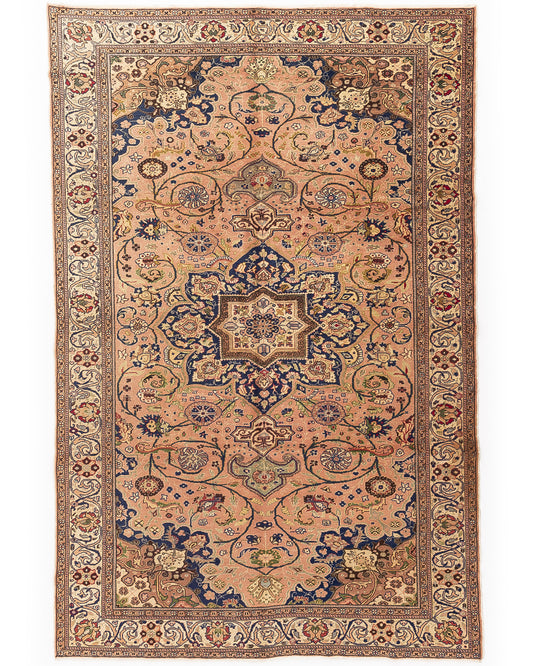 Oriental Rug Anatolian Handmade Wool On Cotton 200 X 295 Cm - 6' 7'' X 9' 9'' Sand C007 ER23