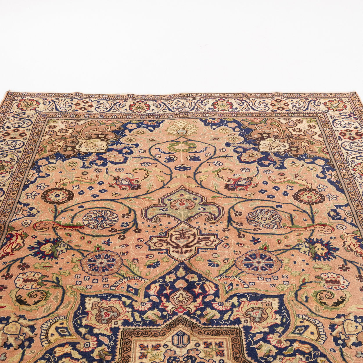 Oriental Rug Anatolian Handmade Wool On Cotton 200 X 295 Cm - 6' 7'' X 9' 9'' Sand C007 ER23