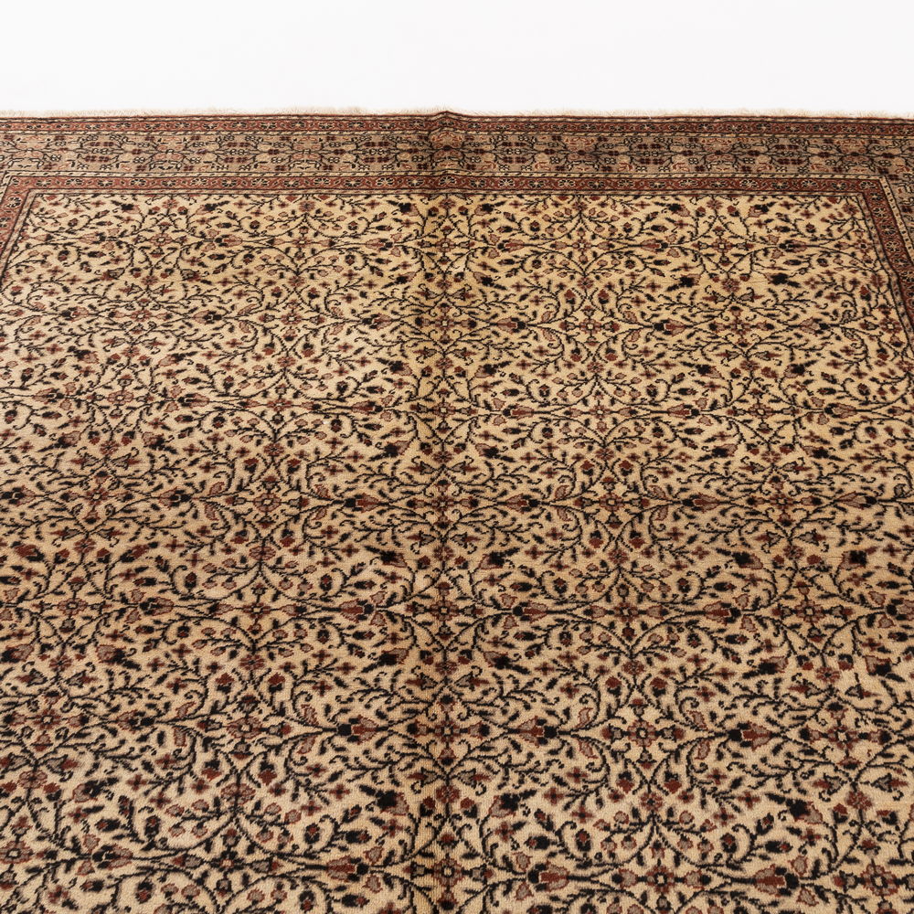 Oriental Rug Anatolian Handmade Wool On Cotton 200 X 295 Cm  6' 7'' X 9' 9'' Brown C005 ER23