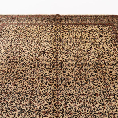 Oriental Rug Anatolian Handmade Wool On Cotton 200 X 295 Cm  6' 7'' X 9' 9'' Brown C005 ER23