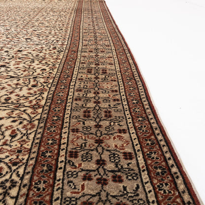 Oriental Rug Anatolian Handmade Wool On Cotton 200 X 295 Cm  6' 7'' X 9' 9'' Brown C005 ER23