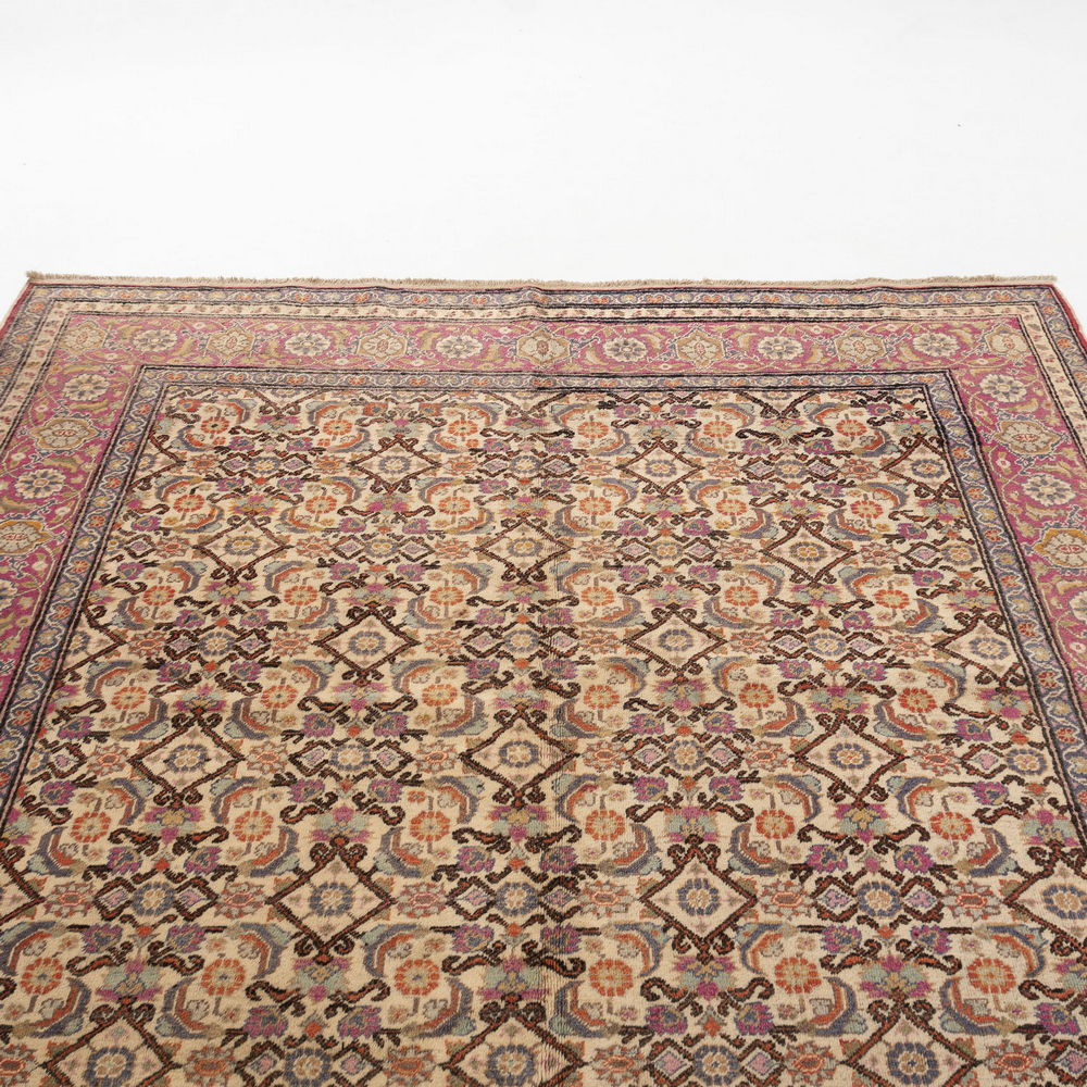 Oriental Rug Anatolian Handmade Wool On Cotton 200 X 297 Cm - 6' 7'' X 9' 9'' Sand C007 ER23