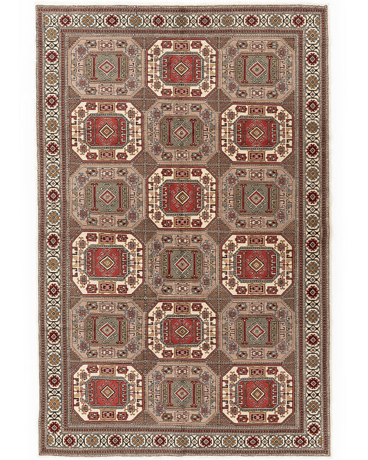 Oriental Rug Anatolian Handmade Wool On Cotton 200 X 300 Cm - 6' 7'' X 9' 11'' Multicolor C016 ER23